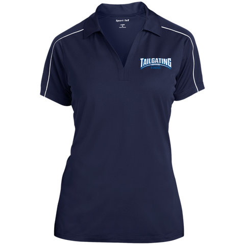 Ladies Micropique Sport-Wick Piped Polo