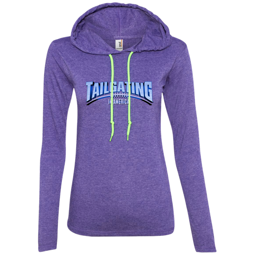 Ladies hot sale hooded shirt
