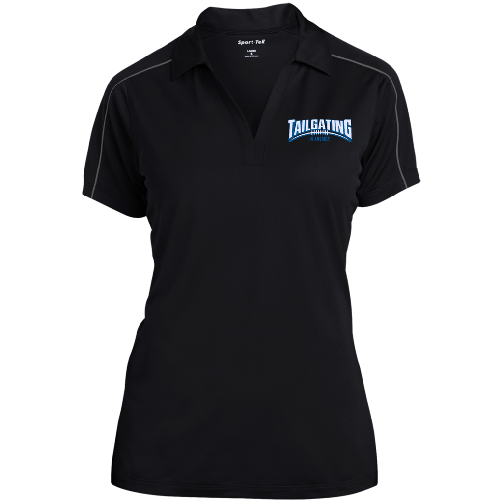 Ladies Micropique Sport-Wick Piped Polo